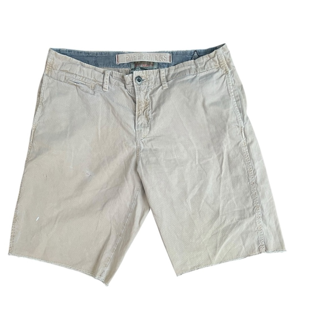👖 Paperbacks Men’s Chino Shorts Size 34 Made in Italy Khaki